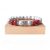 Howlit ásvány karkötő Swarovski gyönggyel és mikrostrassz masni díszítéssel, 8mm-es női ékszer.